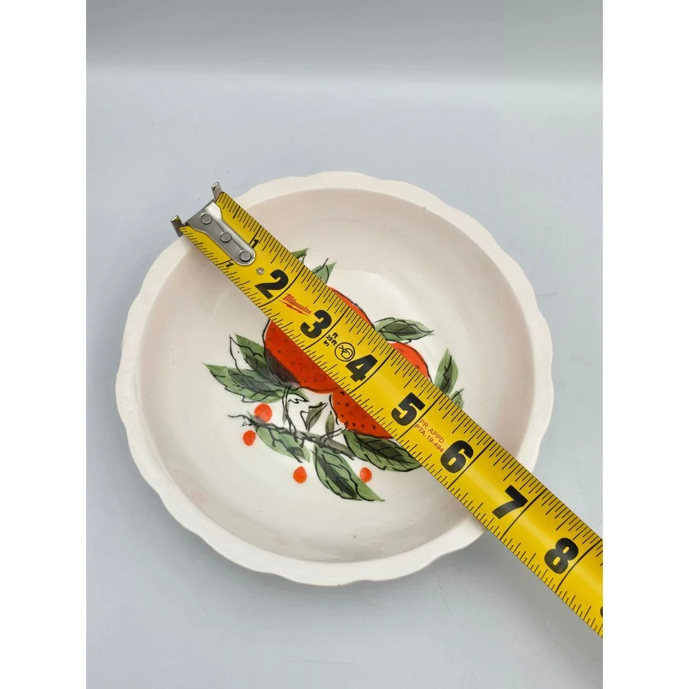 Counterpoint‎ syrup Pitcher drip Bowl Set japan Excellent Hand Painted Oranges,